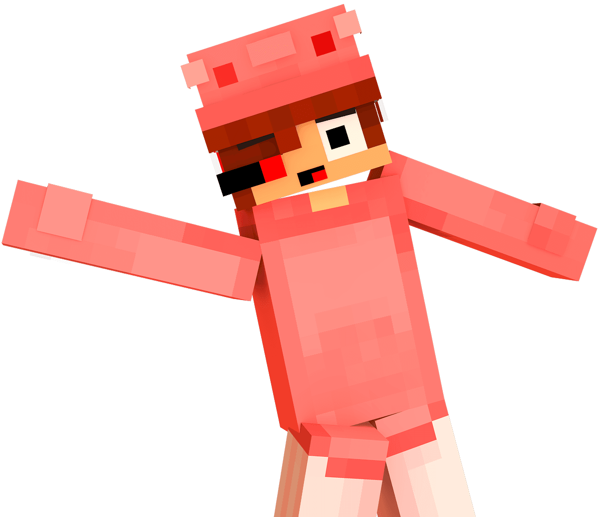Skin de Minecraft saludando